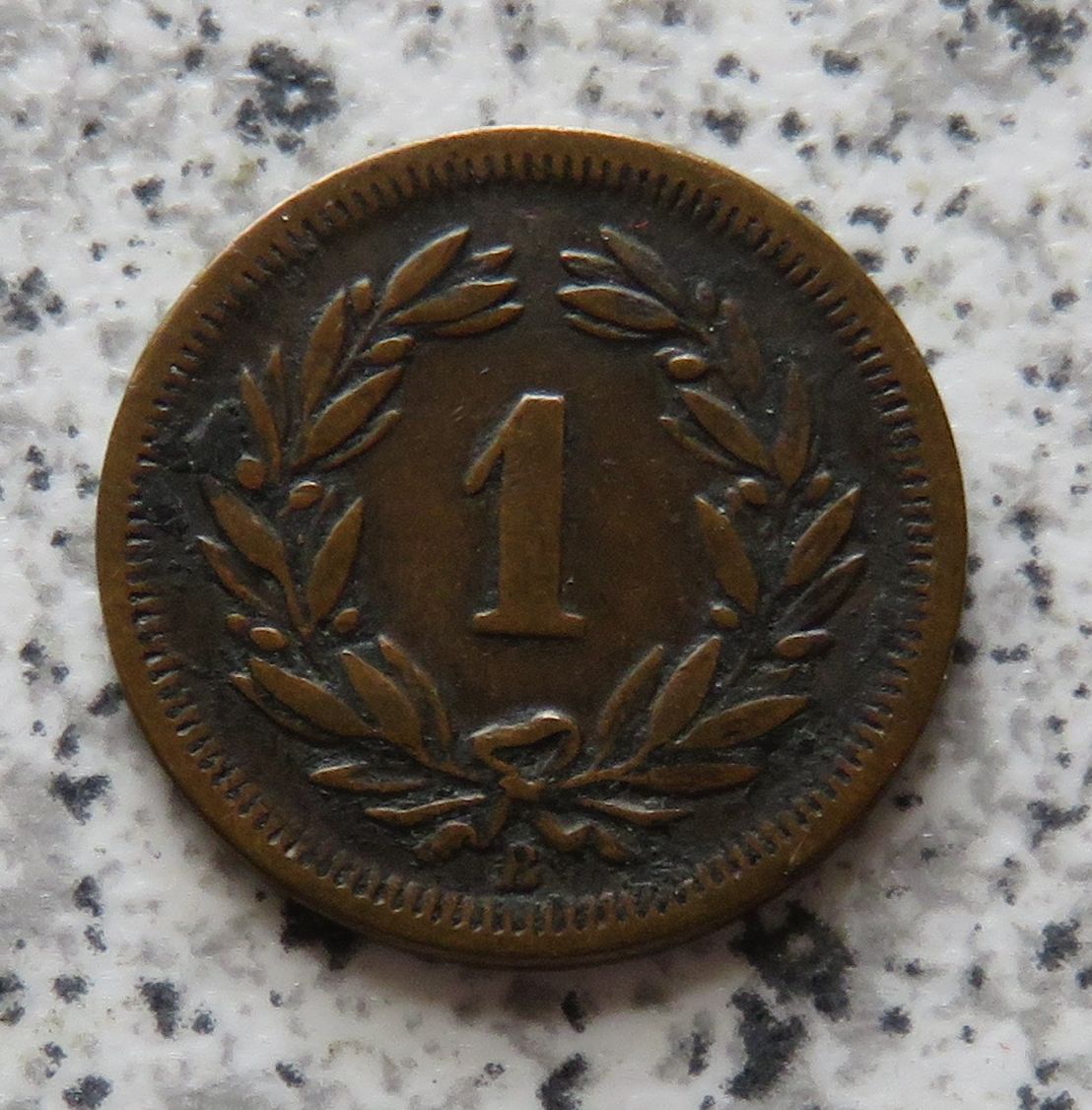  Schweiz 1 Rappen 1872   
