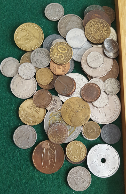  Ausland; div. Kleinmünzen, ca.51 Stück   