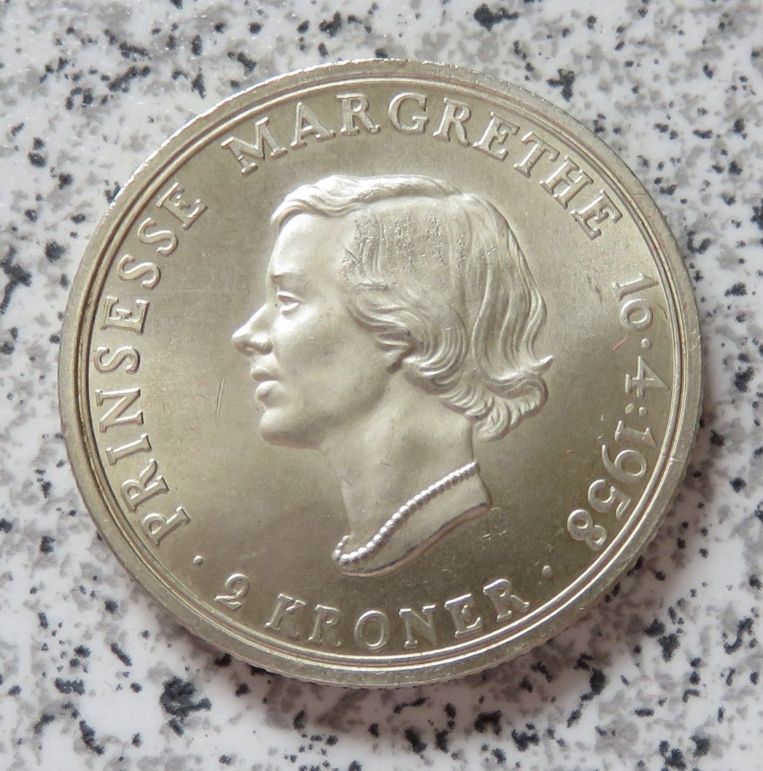  Dänemark 2 Kroner 1958   