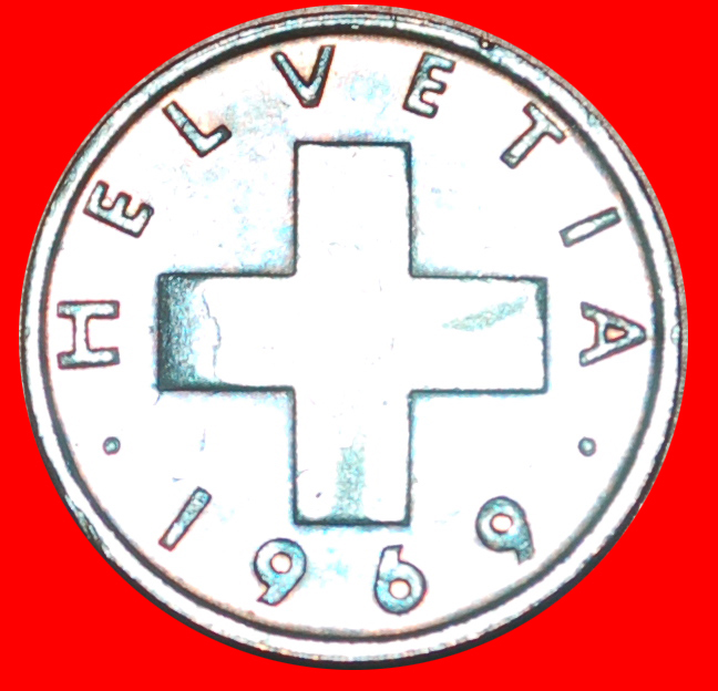* WHEAT SPRIG (1948-2006): SWITZERLAND ★ 1 RAPPEN 1969B! DIES II+B! LOW START! ★ NO RESERVE!