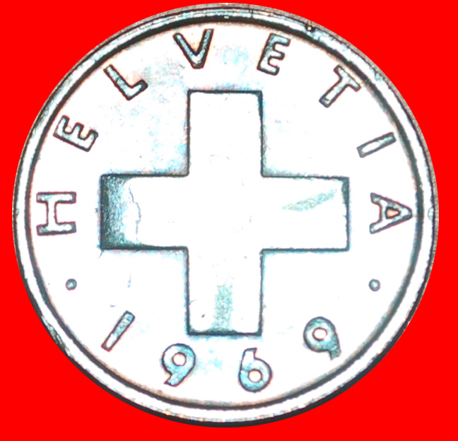  * WEIZENZWEIG (1948-2006): SCHWEIZ ★ 1 RAPPEN 1969B! STEMPEL II+B! OHNE VORBEHALT!   