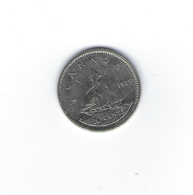  Kanada 10 Cent 1975   