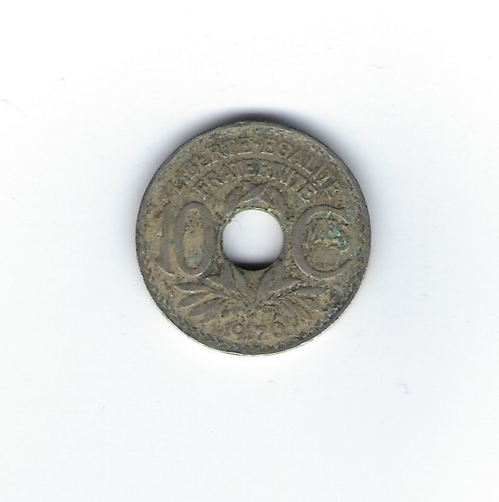  Frankreich 10 Centimes 1920   