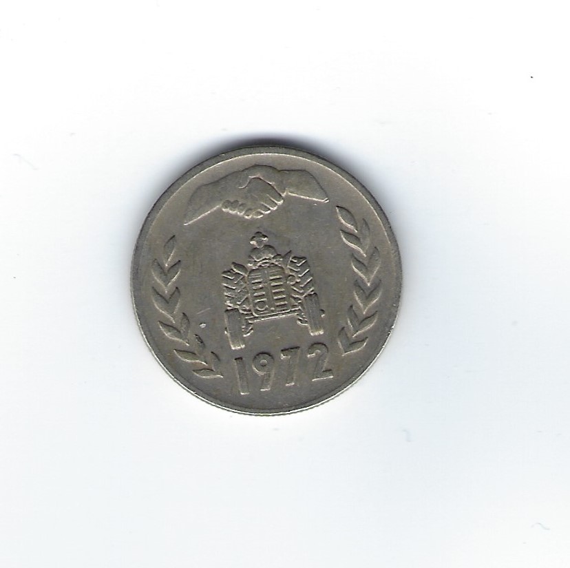  Algerien 1 Dinar 1972   