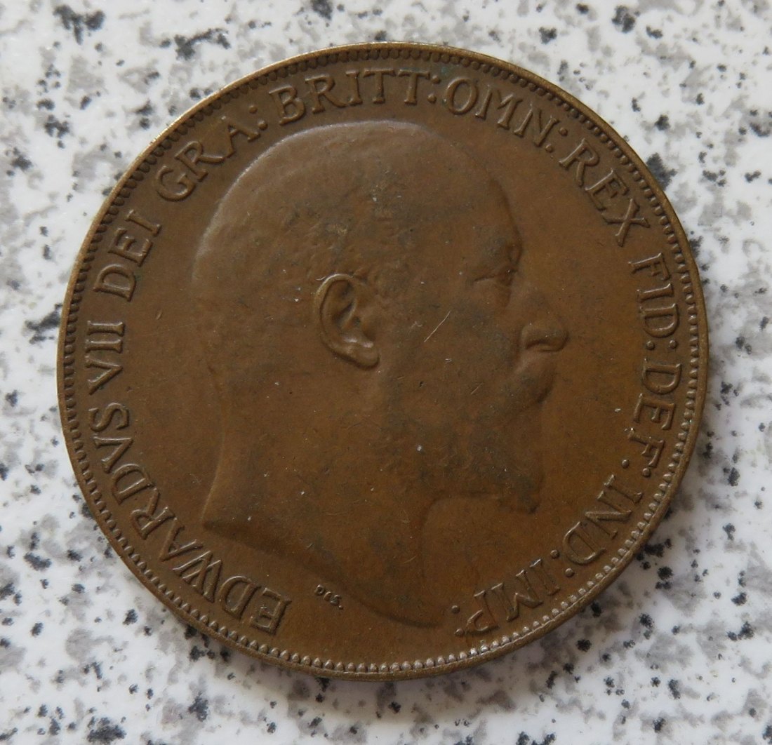  Großbritannien One Penny 1908   