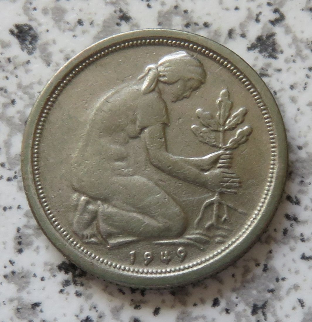  BRD 50 Pfennig 1949 G   