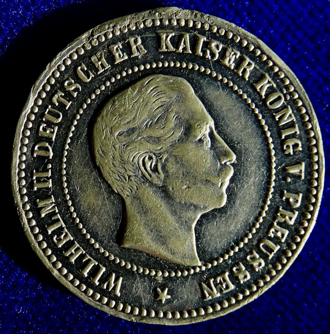  Medaille 1890 von Mayer & Wilhelm Stuttgart auf die Erwerbung von Helgoland durch das Deutsche Reich   