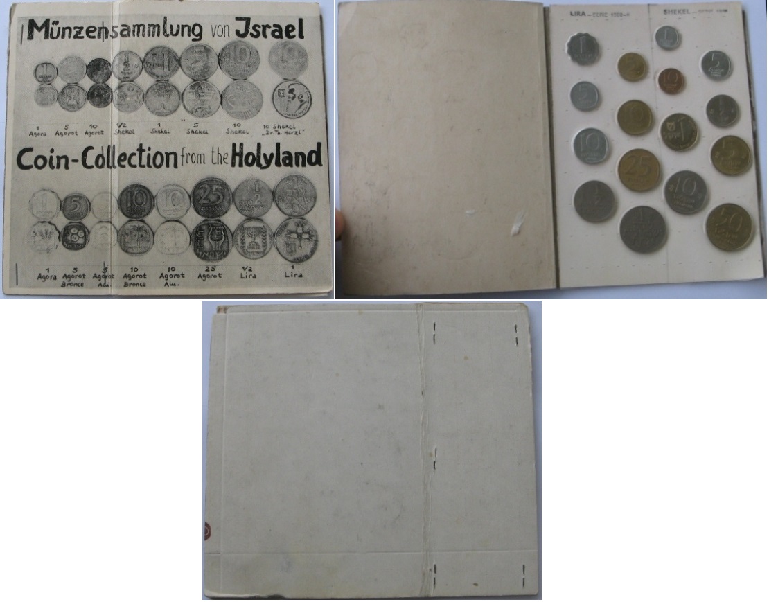  1960/1980,Israel, ein Satz von 2 Münzenseries aus den Jahren 1960-1980   