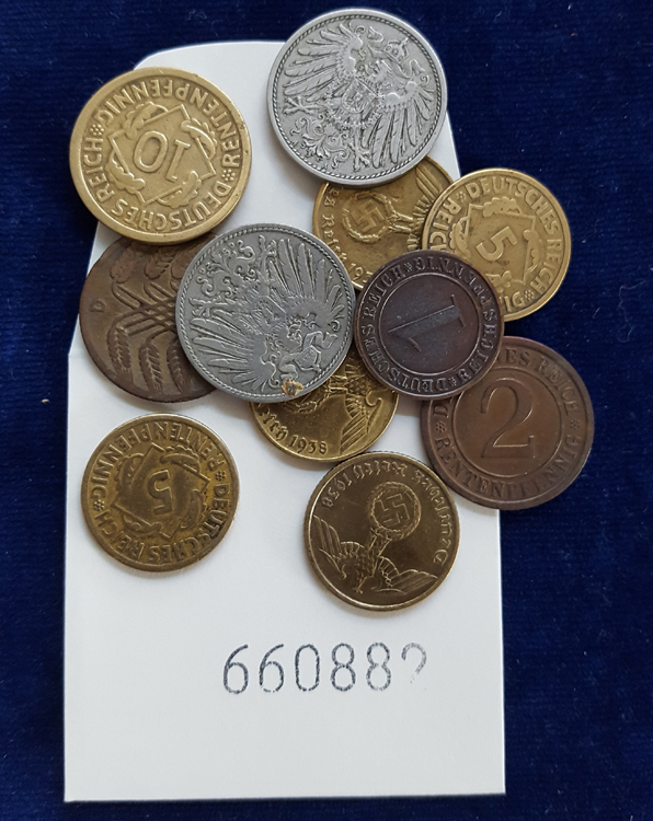  Reichsmünzen, Lot ca. 11 Stück   