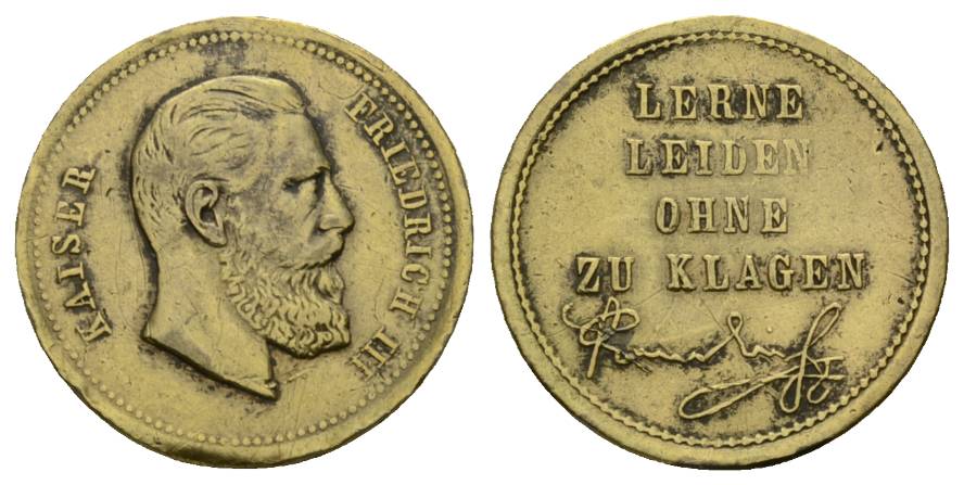  Preußische Medaille; 3,16 g; Ø 22,23 mm   