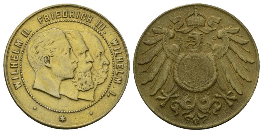  Preußische Medaille; 8,96 g; Ø 28,34 mm   