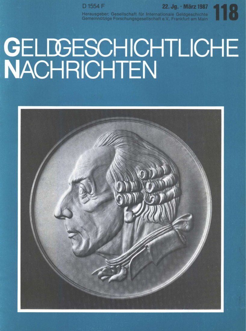  (GIG) Geldgeschichtliche Nachrichten Nr 118/1987 Entwicklung der Münzikonographie Teil VII Valerian   