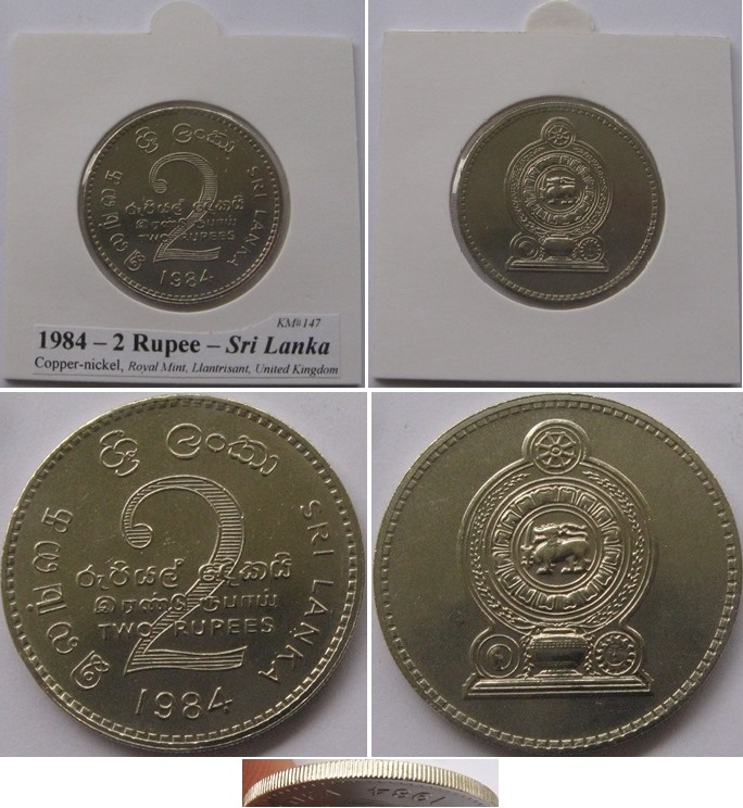  1984, Sri Lanka, 2 Rupien   