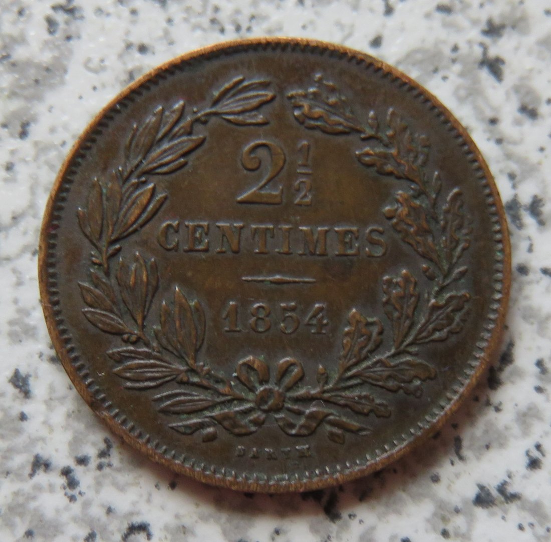  Luxemburg 2,5 Centimes 1854   