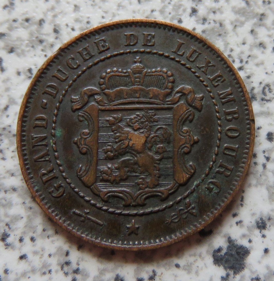  Luxemburg 2,5 Centimes 1854   