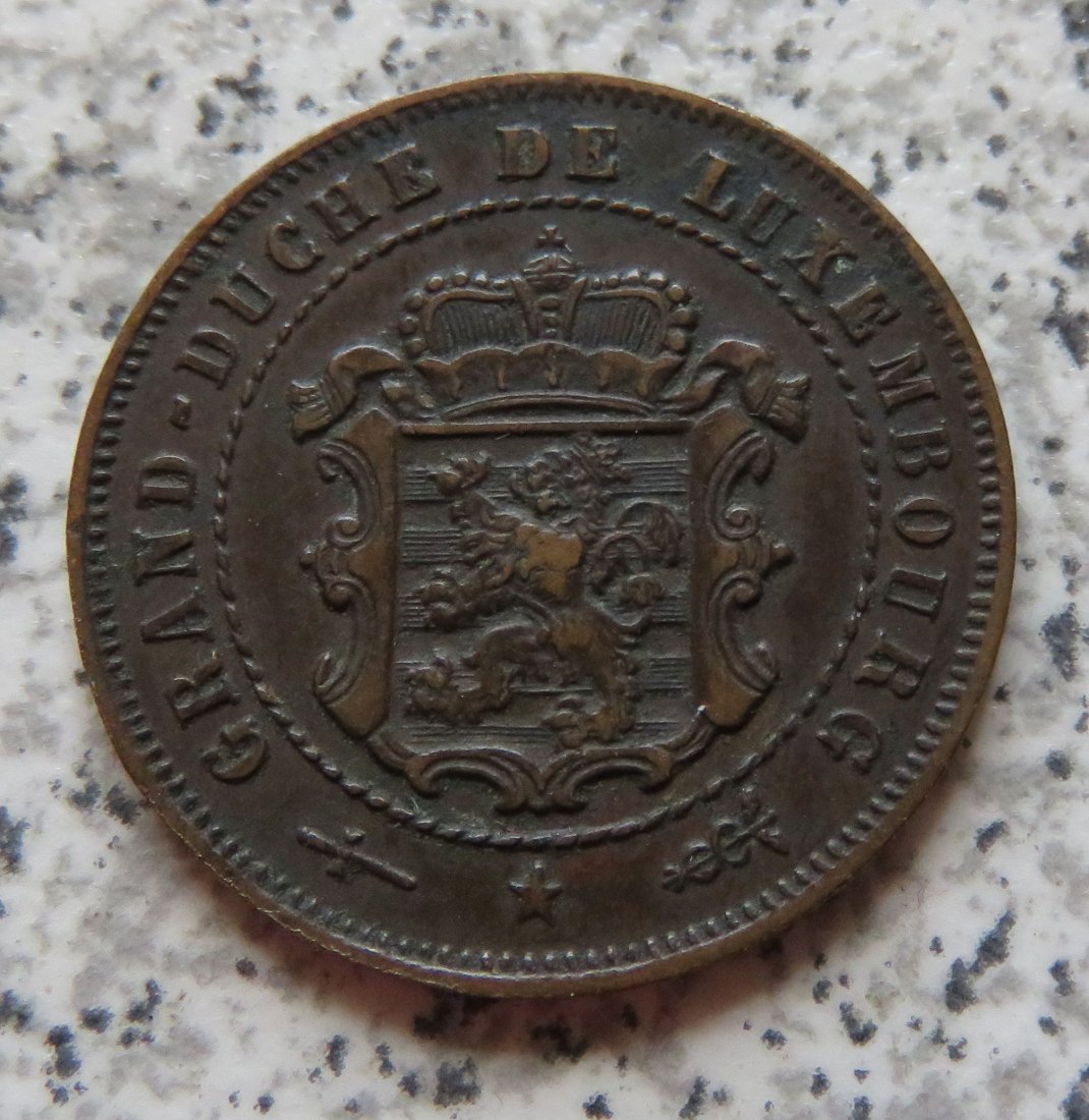 Luxemburg 2,5 Centimes 1870, besser   