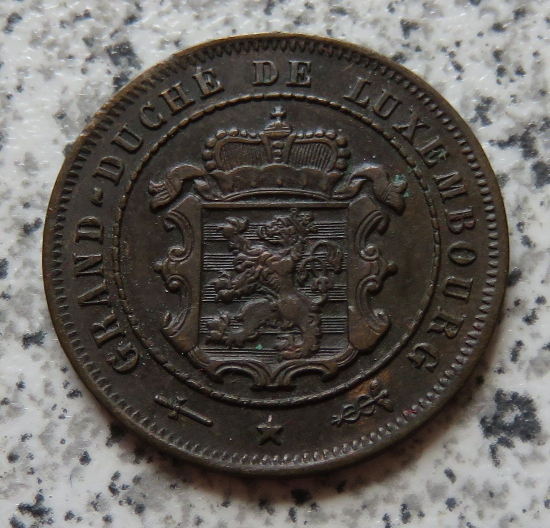  Luxemburg 2,5 Centimes 1901, Erhaltung   