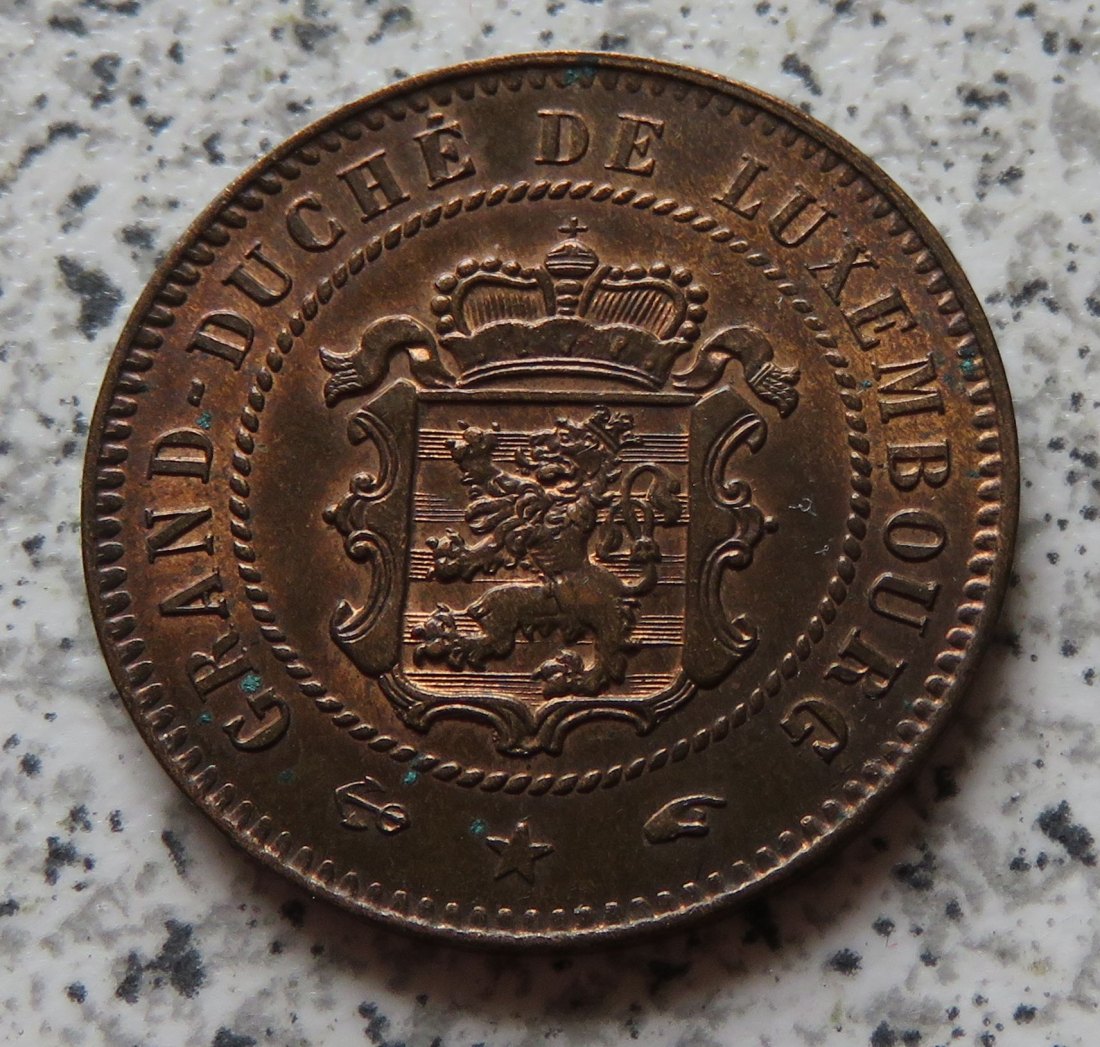  Luxemburg 5 Centimes 1860, Erhaltung   