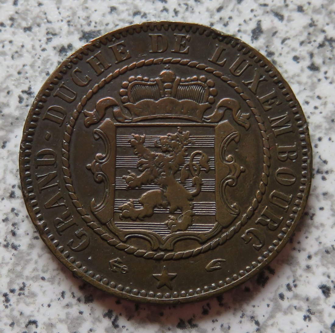 Luxemburg 10 Centimes 1855 A   
