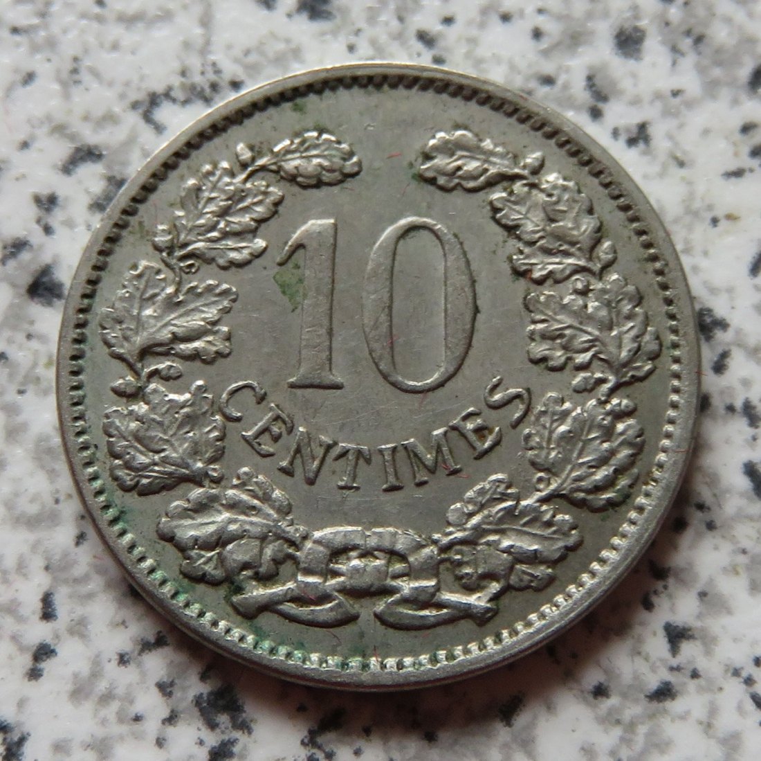  Luxemburg 10 Centimes 1901, besser   
