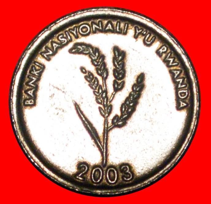  Ⰶ REIS: RUANDA ★ 1 FRANC 2003 VZGL STEMPELGLANZ! ★OHNE VORBEHALT!   