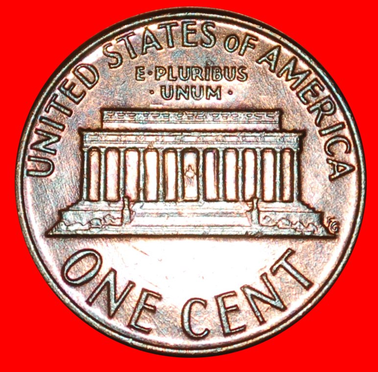  * MEMORIAL (1959-1982): USA ★ 1 CENT 1976D MINT LUSTRE! LINCOLN (1809-1865) LOW START ★ NO RESERVE!   