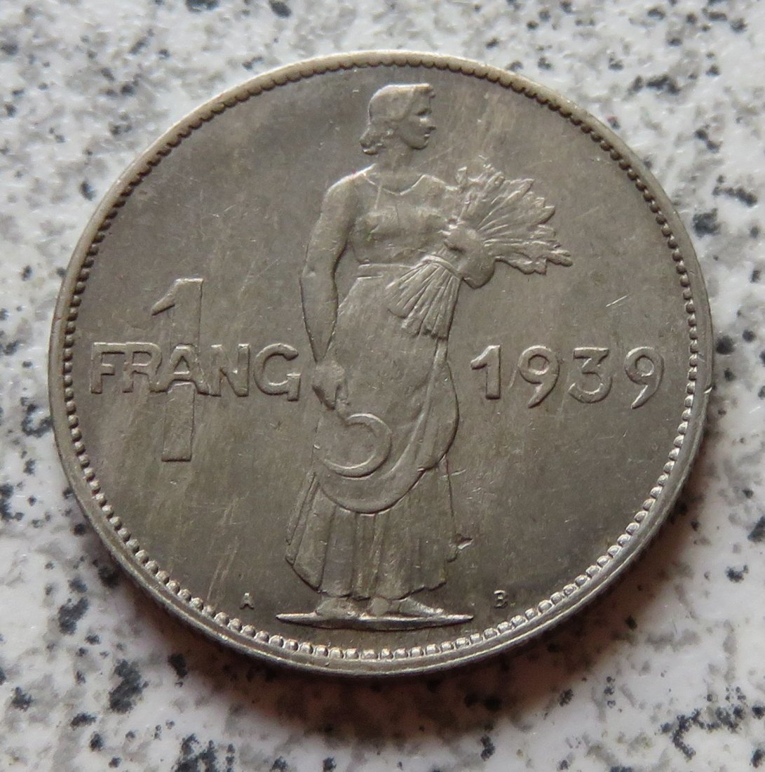  Luxemburg 1 Franc 1939   