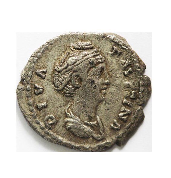 Diva Faustina, AR Denarius , 3,05 g.