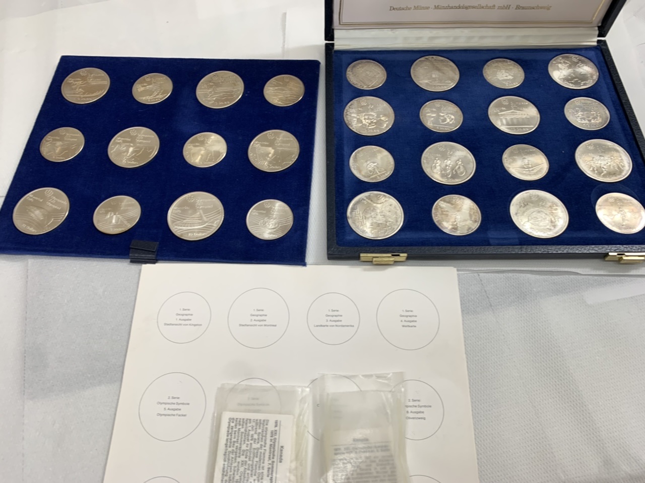 MA auction item 3170878 Kanada Olympiade Montreal 1976 28 Silbermünzen komplette Serie in