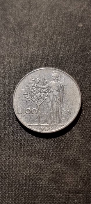  Italien 100 Lire 1965 Umlauf   