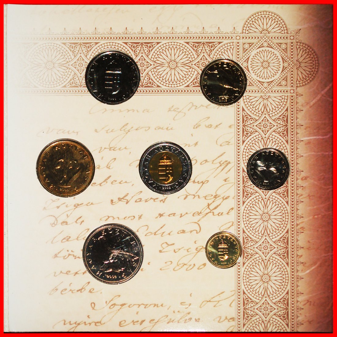 * DEAK FERENC (1803-1876): UNGARN ★ KMS MÜNZSATZ 2003 BU (8 MÜNZEN) SELTEN! OHNE VORBEHALT!