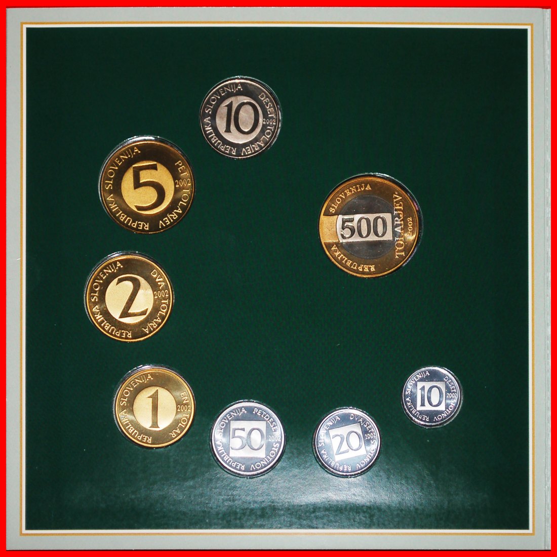  * FOOTBALL JAPAN SOUTH KOREA: SLOVENIA ★ PROOF SET 2002 (8 COINS) RARE!★LOW START ★ NO RESERVE!   