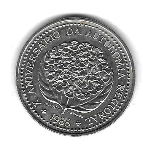  Azoren 100 Escudos 1986, Cu-Ni, Stempelglanz, braune Flecken nicht auf dem Original, siehe Scan unte   