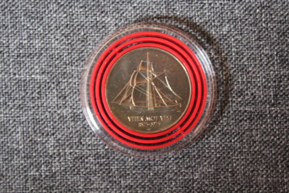 Norwegen 5 Kronen 1975 Kursgedenkmünze 5 Kroner Immigration Amerika