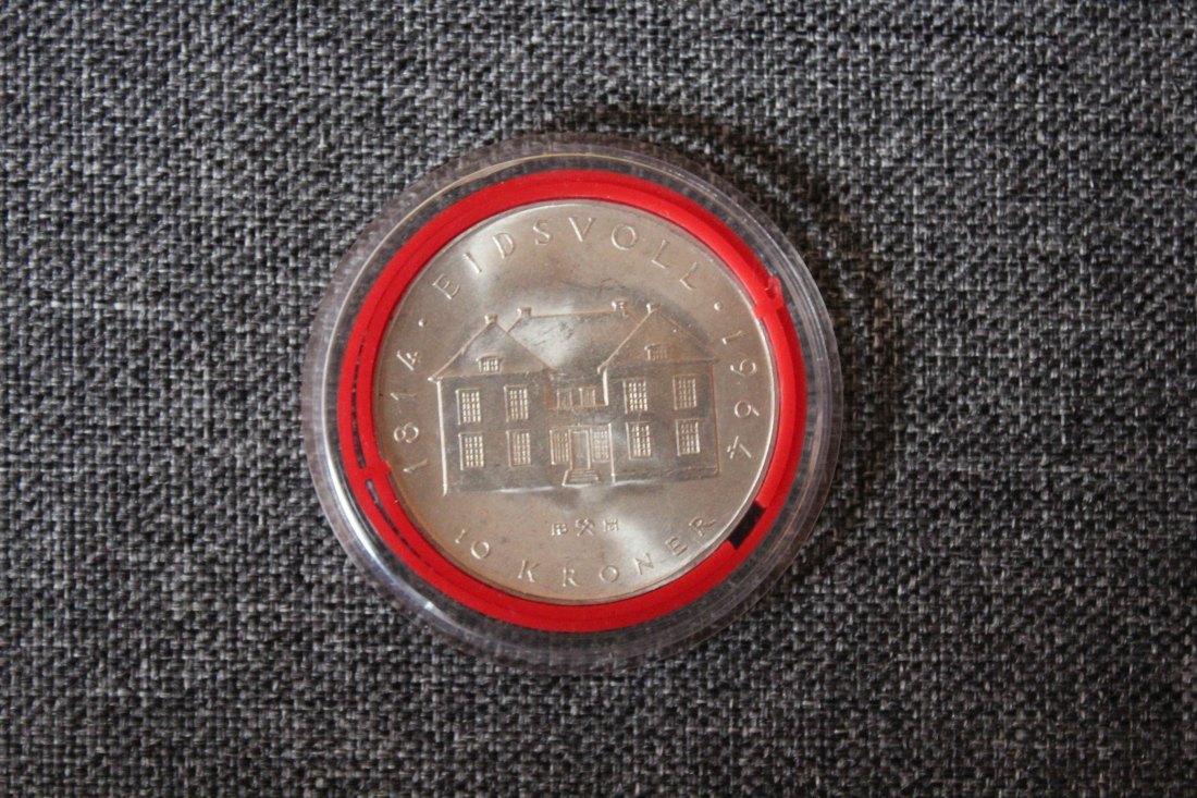 Norwegen. Silber. 10 Kroner 1964 fast St.
