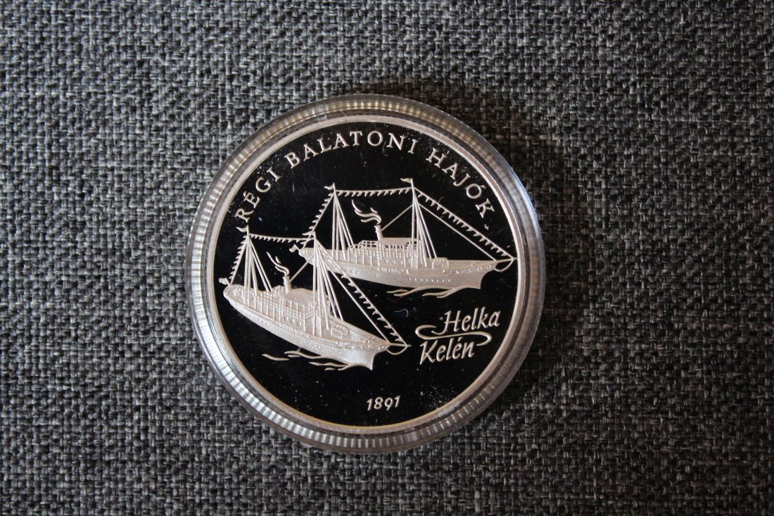 Ungarn Silber. 2000 Forint 1997 Blick auf den Plattensee PP