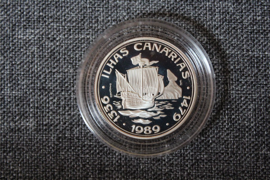 Portugal. Silber. 100 Escudos 1989 Madeira und Porto Santo PP