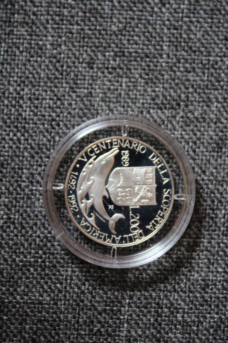 Italien. Silber. 200 Lire 1989 PP