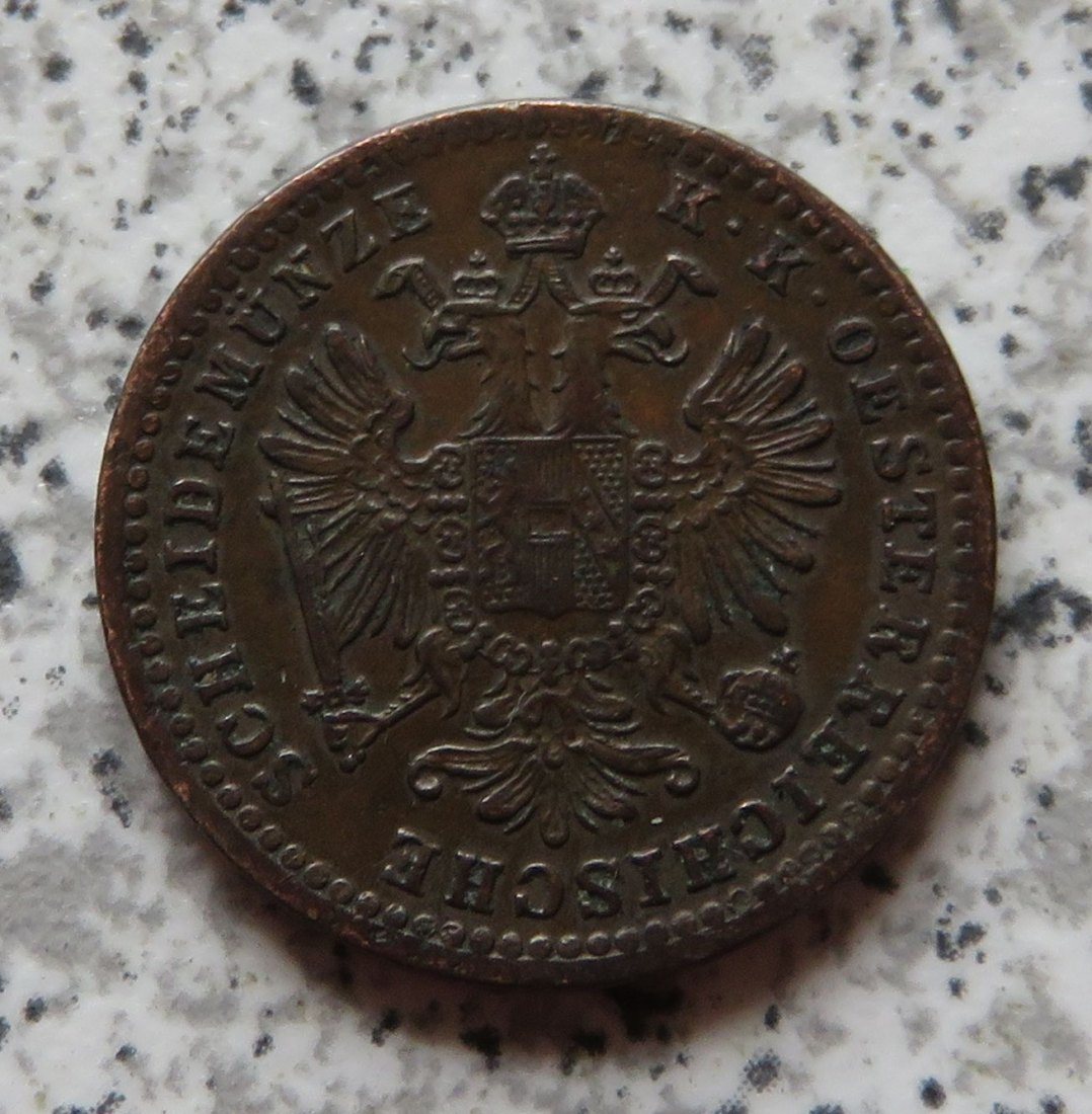 Österreich 1 Kreuzer 1860 A   