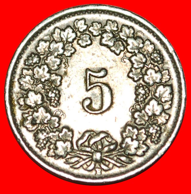  * FREIHEIT (1879-2022): SCHWEIZ ★ 5 RAPPEN 1949B! STEMPEL 1+A! OHNE VORBEHALT!   