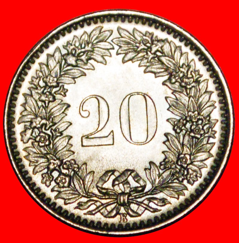  * LIBERTY (1939-2022): SWITZERLAND ★ 20 RAPPEN 1964B UNC DIES 1+A! LOW START ★ NO RESERVE!   