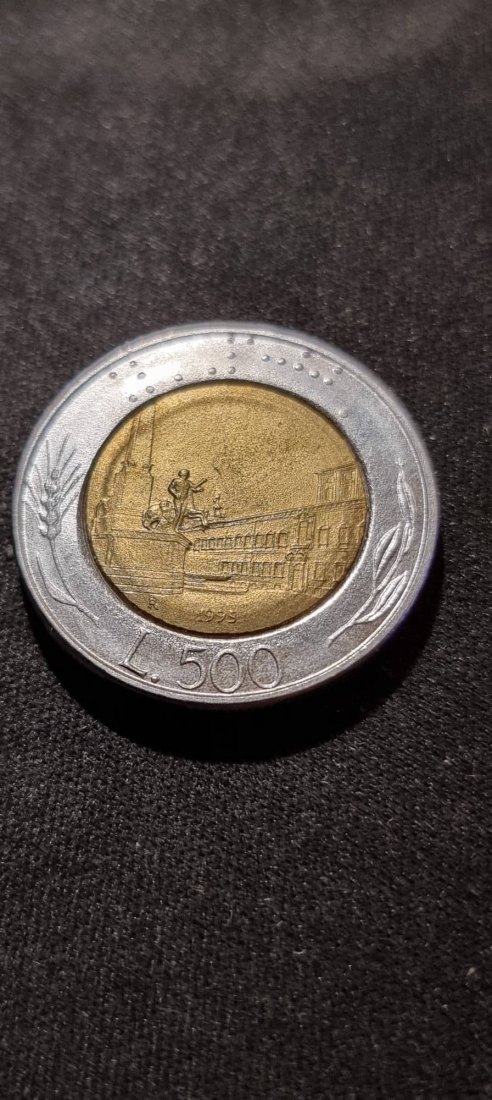  Italien 500 Lire 1995 Umlauf   