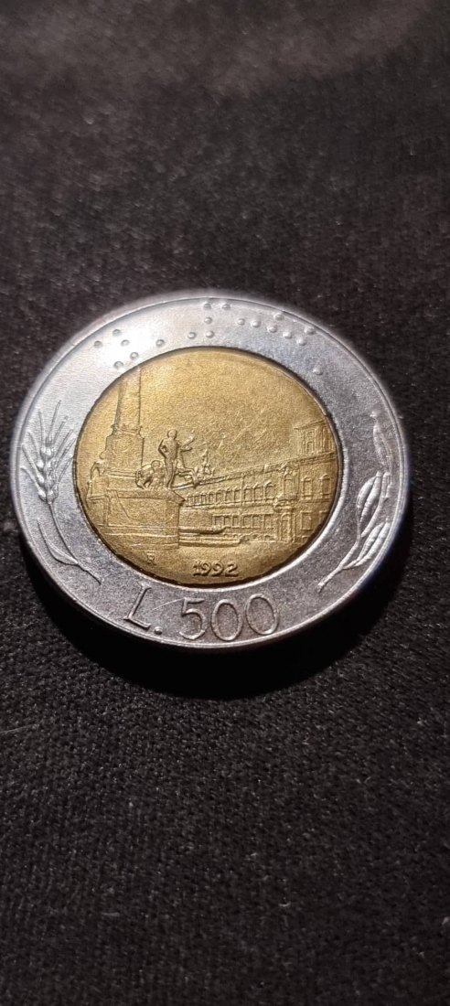  Italien 500 Lire 1992 Umlauf   