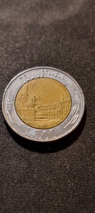  Italien 500 Lire 1985 Umlauf   