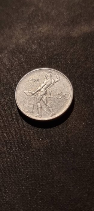  Italien 50 Lire 1955 Umlauf   