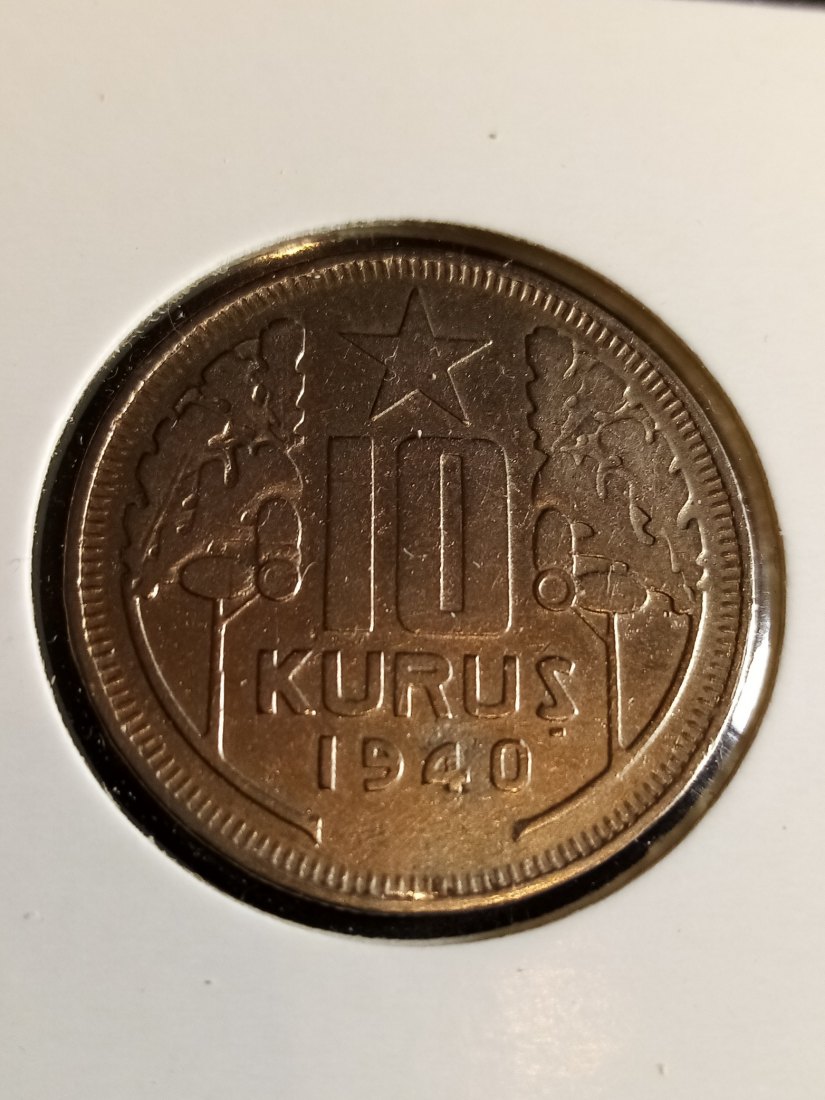  Turkey - 10 Kurus 1940   