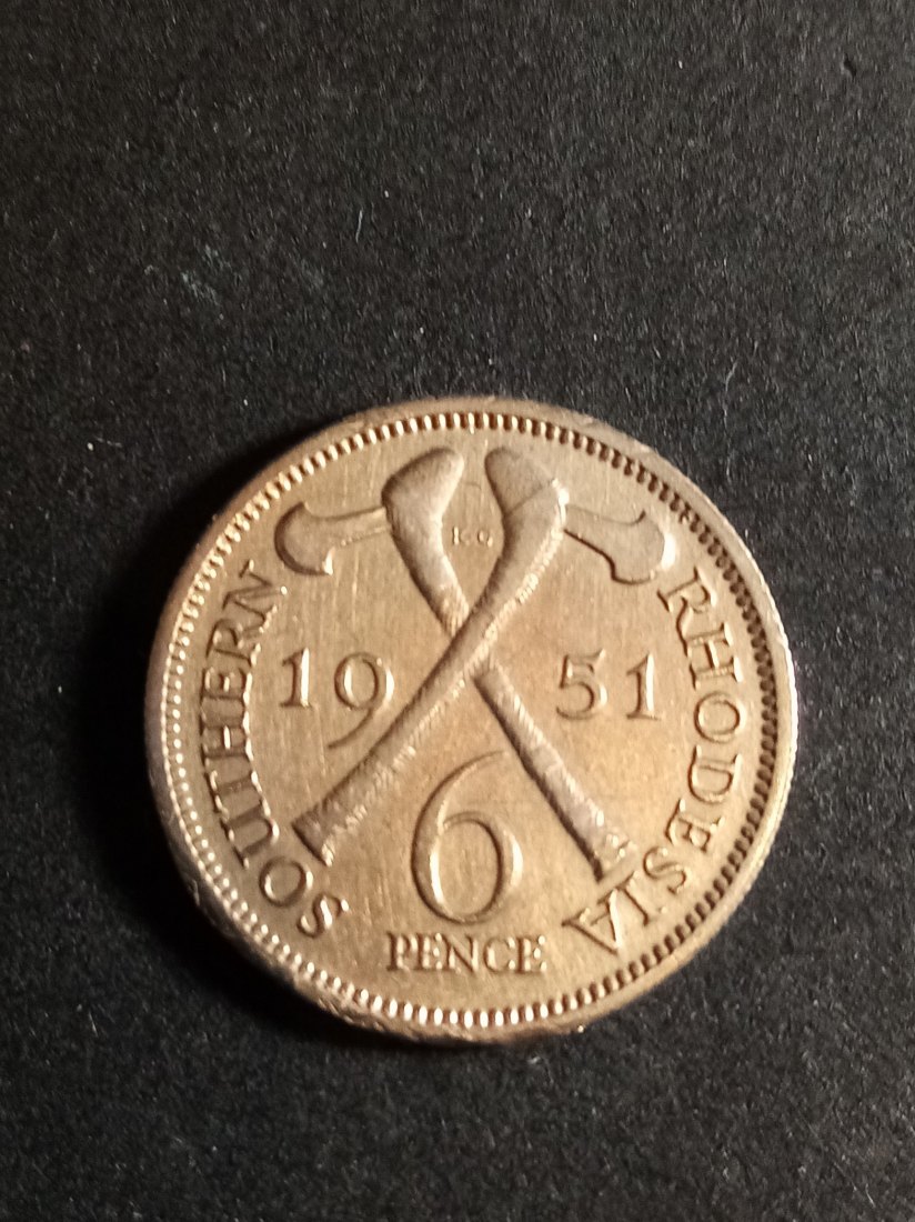  Southern Rhodesia - 6 Pence 1951   