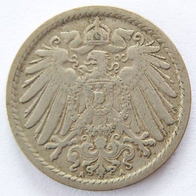  Deutsches Reich 5 Pfennig 1907 A K-N ss   