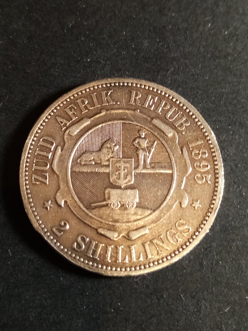  South Africa - 2 Shilling 1895 silber   