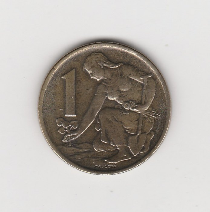  1 Krone  Tschechoslowakei 1967 (M728)   